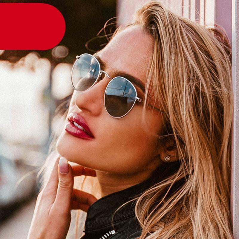 Small Round Polarized Sunglasses Retro Men Women Round Shape Sunglasses For Women New Branded Designer Eyeglasses For Women/Men New Elegant Small Frame Round Glasses