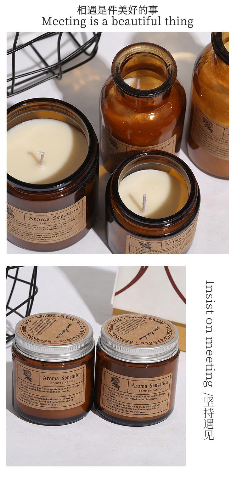 Small Simple Scented Candle Fresh Flowers Scented Candles Soy Candles For Men & Women Long Lasting Spring Candles All-Natural Soy Wax Rustic Home Decor Scented Candles Non-Toxic Ultra Clean Burn Amber Jar Candles Fragrance Candle