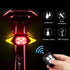 Smart Bike Light Wireless Remote Control Cycling Turning Signal Taillight USB Bicycle Rechargeable Rear Light Turn Signals With Wireless Remote Rechargeable Safety Warning Cycling Light Fits On Any Bicycle