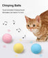 Smart Cat Toys Ball Catnip Cat Training Toy Pet Playing Ball Pet Products Toy for Cats Interactive Chirping Balls Cat Kicker Toys Fun Catnip Toys for Cat Exercise