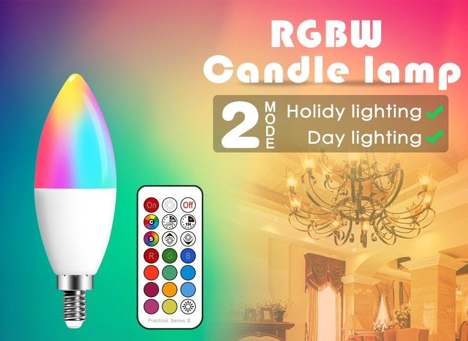 Smart For Home LED Light Bulb E27 E14 GU10 B22 220V 110V  Spot Magic Changeable Lamp Lampada+IR Control Decoration RGB White  Compatible with Alexa Google Home, RGBCW Smart GU10 Bulb, WiFi Smart LED Spot Light Bulb Indoor Decoration