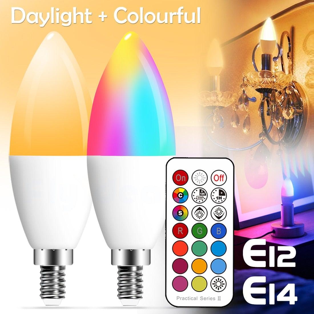 Smart For Home LED Light Bulb E27 E14 GU10 B22 220V 110V  Spot Magic Changeable Lamp Lampada+IR Control Decoration RGB White  Compatible with Alexa Google Home, RGBCW Smart GU10 Bulb, WiFi Smart LED Spot Light Bulb Indoor Decoration