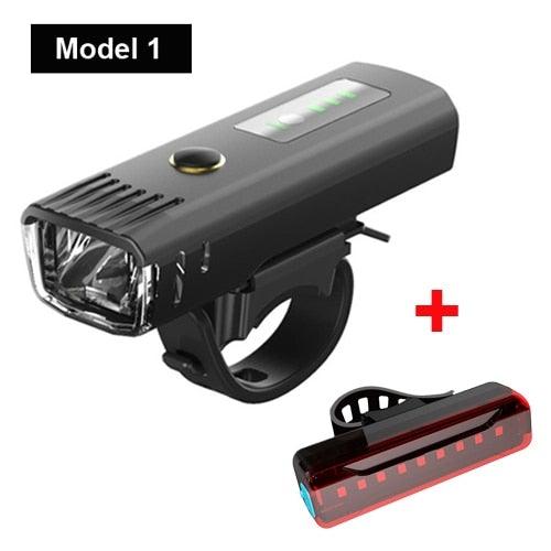 Smart Induction Bicycle Front Light Set USB Rechargeable Rear Light LED Headlight Bike Lamp Cycling Flash Light Front And Rear Rechargeable Waterproof Bike Headlight And Tail Light Set Smart Bright Bike Lights For Bike