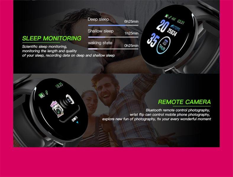 Smart Watch Heart Rate Fitness Tracker Men Women Smart Wristband Waterproof Sport Smartwatch With Touch Screen Digital Watch Fitness Trackers Heart Rate Monitor Step Counter Women Men Activity Watch