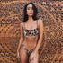 Snakeskin Bikini Women Swimwear Leopard Bikinis Swim Suit Push Up Swimsuit  Women's Bikini Scoop Neck Straps Cutout Crop Top with Cheeky Bottom Two Piece Swimsuits Female Beachwear Swimming Bikini Women