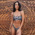 Snakeskin Bikini Women Swimwear Leopard Bikinis Swim Suit Push Up Swimsuit  Women's Bikini Scoop Neck Straps Cutout Crop Top with Cheeky Bottom Two Piece Swimsuits Female Beachwear Swimming Bikini Women