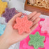 Snowflake Chocolate Mold Soap Silicone Ice Tray Cake  Christmas Mould 6 Cavities Baking Pastry Tools Silicone Snowflake Molds Cake Pans Cookie Trays Handmade Soap Making Mould