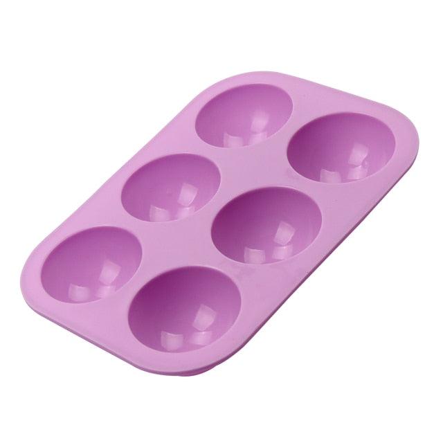 Snowflake Chocolate Mold Soap Silicone Ice Tray Cake  Christmas Mould 6 Cavities Baking Pastry Tools Silicone Snowflake Molds Cake Pans Cookie Trays Handmade Soap Making Mould