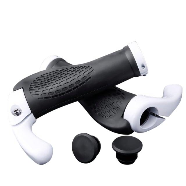 Soft Bicycle Grip Shock Absorption Road Bike Handlebar Cover Aluminium Alloy Lock Rubber Anti-slip Cycling Handle Grips Bike Handle Non Slip Soft Rubber Grips Mountain Bicycle Lock On Handle Bar