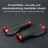 Soft Bicycle Grip Shock Absorption Road Bike Handlebar Cover Aluminium Alloy Lock Rubber Anti-slip Cycling Handle Grips Bike Handle Non Slip Soft Rubber Grips Mountain Bicycle Lock On Handle Bar