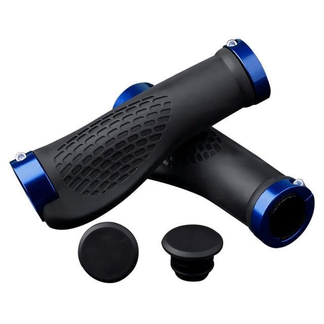 Soft Bicycle Grip Shock Absorption Road Bike Handlebar Cover Aluminium Alloy Lock Rubber Anti-slip Cycling Handle Grips Bike Handle Non Slip Soft Rubber Grips Mountain Bicycle Lock On Handle Bar