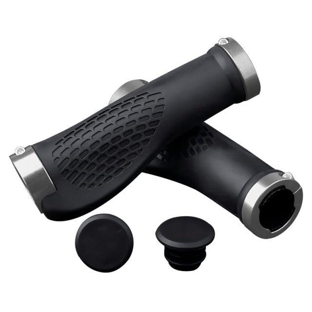 Soft Bicycle Grip Shock Absorption Road Bike Handlebar Cover Aluminium Alloy Lock Rubber Anti-slip Cycling Handle Grips Bike Handle Non Slip Soft Rubber Grips Mountain Bicycle Lock On Handle Bar