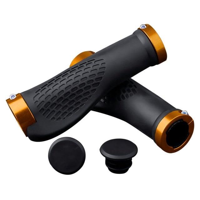 Soft Bicycle Grip Shock Absorption Road Bike Handlebar Cover Aluminium Alloy Lock Rubber Anti-slip Cycling Handle Grips Bike Handle Non Slip Soft Rubber Grips Mountain Bicycle Lock On Handle Bar