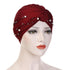 Soft Cotton Lightweight Elegant Turban Hijab Bonnet Arab Wrap Head Turbans Cap Headwrap Headwear Indian African Turbans Twist Headband For Women