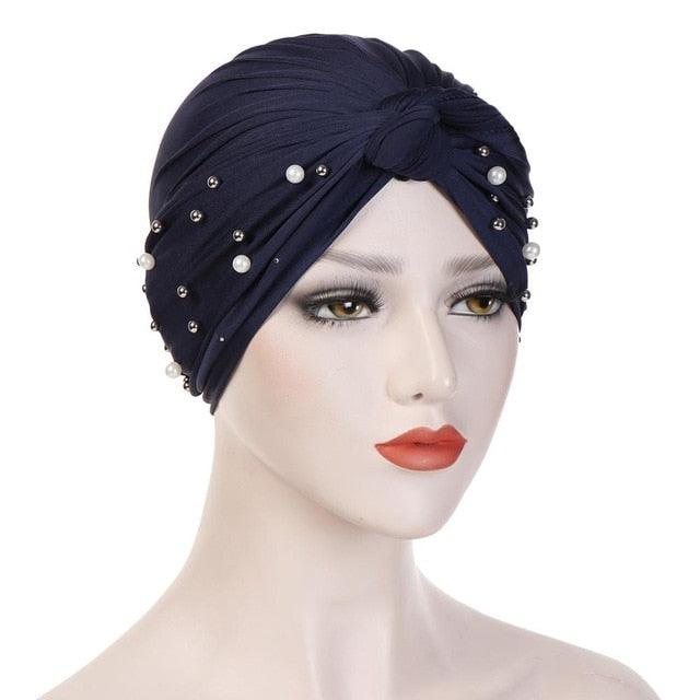 Soft Cotton Lightweight Elegant Turban Hijab Bonnet Arab Wrap Head Turbans Cap Headwrap Headwear Indian African Turbans Twist Headband For Women