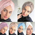 Soft Cotton Lightweight Elegant Turban Hijab Bonnet Arab Wrap Head Turbans Cap Headwrap Headwear Indian African Turbans Twist Headband For Women