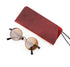 Soft Genuine Leather Reading Glasses Bag Handmade Eye Glasses Pouch Sunglasses Simple Eyewear Storage Bags Artificial Leather Slim Travel Sunglasses Case Holder