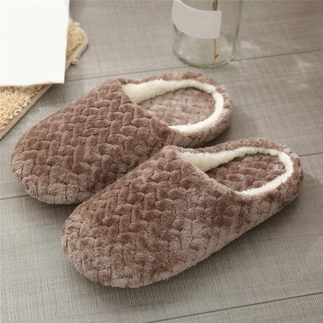 Soft Slipper Womens Home Plush House Winter Warm Slippers Soft Indoors Bedroom Slippers With Memory Foam Comfortable Slip On House Shoes Warm Fur Lined Slippers