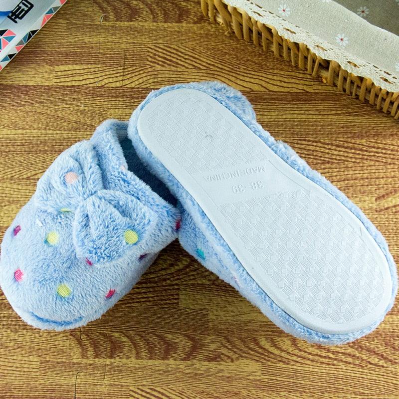 Soft Slipper Womens Home Plush House Winter Warm Slippers Soft Indoors Bedroom Slippers With Memory Foam Comfortable Slip On House Shoes Warm Fur Lined Slippers