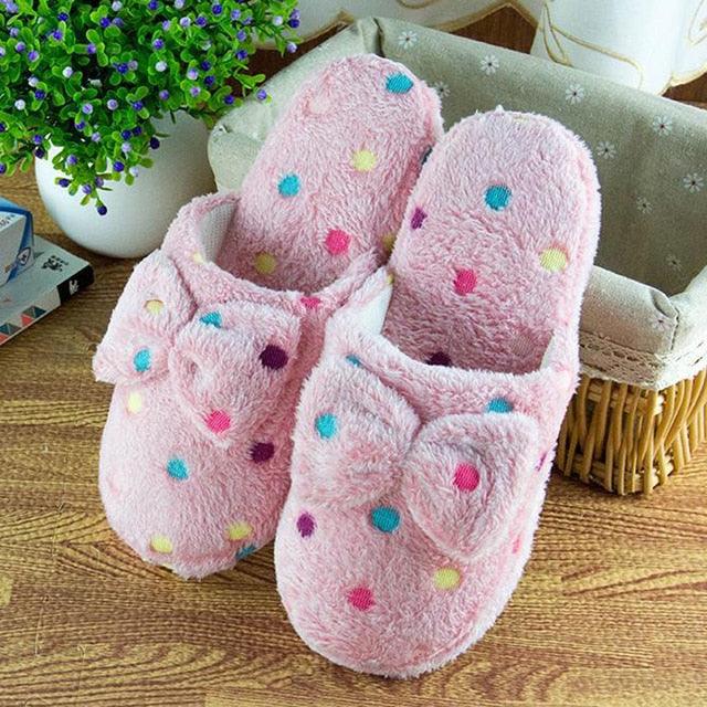 Soft Slipper Womens Home Plush House Winter Warm Slippers Soft Indoors Bedroom Slippers With Memory Foam Comfortable Slip On House Shoes Warm Fur Lined Slippers