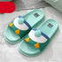 Soft Women's Slippers Summer Indoor Household Thick-Soled Non-Slip Flat Open Toe Slides Slip On Footbed Platform Lightweight Beach Pool Shower Shoes Bathroom Slippers