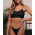 Solid Bikini High Waist Swimwear Female Chain Swimsuit Women 2 Pieces Set Sports Bathing Suit Women's Bikini Set Two Piece Smocked Swimsuits Ruffle Off Shoulder Bathing Suit With High Waist Bottoms