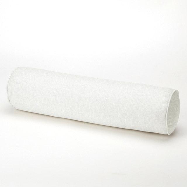 Solid Long Round Maternity Pillow Cotton linen Neck Headrest Body pillow Bed Chair Car Seat Backrest Sleeping Pillow Round Cervical Roll Cylinder Bolster Pillow with Removable Washable Cover, Ergonomically Designed for Head Neck Spine - ALLURELATION - 552, Car Pillows, Headrest, Long Maternity Pillow, Long Pillow, Long Round Maternity Pillow, Long Round Pillow, Maternity Pillow, Neck Headrest, Round Maternity Pillow, Round Pillow, Sleeping, Sleeping Pillow, Travel Pillows - Stevvex.com