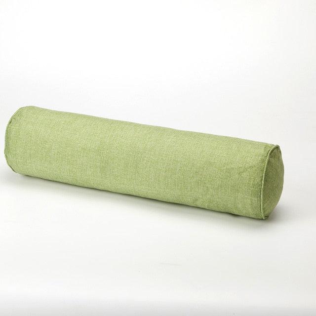 Solid Long Round Maternity Pillow Cotton linen Neck Headrest Body pillow Bed Chair Car Seat Backrest Sleeping Pillow Round Cervical Roll Cylinder Bolster Pillow with Removable Washable Cover, Ergonomically Designed for Head Neck Spine - ALLURELATION - 552, Car Pillows, Headrest, Long Maternity Pillow, Long Pillow, Long Round Maternity Pillow, Long Round Pillow, Maternity Pillow, Neck Headrest, Round Maternity Pillow, Round Pillow, Sleeping, Sleeping Pillow, Travel Pillows - Stevvex.com