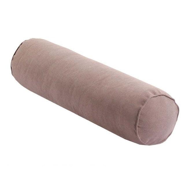 Solid Long Round Maternity Pillow Cotton linen Neck Headrest Body pillow Bed Chair Car Seat Backrest Sleeping Pillow Round Cervical Roll Cylinder Bolster Pillow with Removable Washable Cover, Ergonomically Designed for Head Neck Spine - ALLURELATION - 552, Car Pillows, Headrest, Long Maternity Pillow, Long Pillow, Long Round Maternity Pillow, Long Round Pillow, Maternity Pillow, Neck Headrest, Round Maternity Pillow, Round Pillow, Sleeping, Sleeping Pillow, Travel Pillows - Stevvex.com