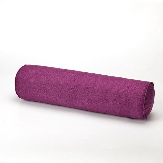 Solid Long Round Maternity Pillow Cotton linen Neck Headrest Body pillow Bed Chair Car Seat Backrest Sleeping Pillow Round Cervical Roll Cylinder Bolster Pillow with Removable Washable Cover, Ergonomically Designed for Head Neck Spine - ALLURELATION - 552, Car Pillows, Headrest, Long Maternity Pillow, Long Pillow, Long Round Maternity Pillow, Long Round Pillow, Maternity Pillow, Neck Headrest, Round Maternity Pillow, Round Pillow, Sleeping, Sleeping Pillow, Travel Pillows - Stevvex.com