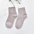 Solid Lovely Patterned Harajuku Socks Cotton Casual Cute Animal New Year Gift Socks For Female Sweat Absorption Breathable Socks For Men And Women