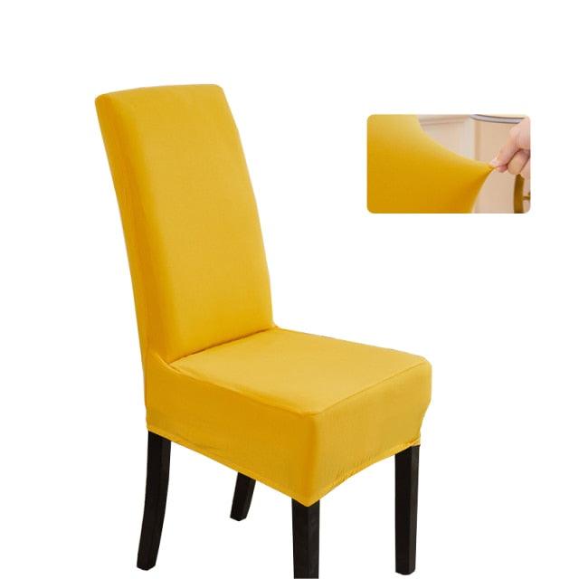 Solid plain dyed Chair Covers Spandex For Wedding Dining Room Office Banquet housse de chaise chair cover Stretch Spandex Dining Room Chair Covers – Universal Removable Washable Chair Seat Slipcovers Protector for Kitchen Ceremony Wedding