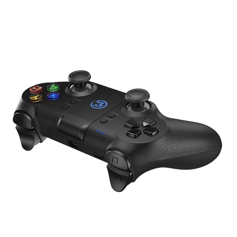 Solid Sustainable Black Bluetooth 2.4GHz Wireless Gamepad Controller Compatible With PC Smartphones Laptop - STEVVEX Game - 221, all in one game controller, best quality joystick, black gamepad, bluetooth wireless gamepad, classic joystick, compatible with mobile phone, controller for mobile, Controller For Mobile Phone, game, Game Controller, Game Pad, game pad for phone, Game Pads for mobile, joystick - Stevvex.com