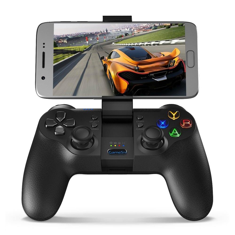 Solid Sustainable Black Bluetooth 2.4GHz Wireless Gamepad Controller Compatible With PC Smartphones Laptop - STEVVEX Game - 221, all in one game controller, best quality joystick, black gamepad, bluetooth wireless gamepad, classic joystick, compatible with mobile phone, controller for mobile, Controller For Mobile Phone, game, Game Controller, Game Pad, game pad for phone, Game Pads for mobile, joystick - Stevvex.com