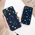 Space Moon Case For iPhone XR XS Max X 12 11 13 Pro MAX Cases Black Painted Phone Cover For iPhone 7 8 7Plus 8Plus 6S 6Plus Space Galaxy Phone Case for Woman Man Soft Shockproof Protective Case Cover Designed for iPhone