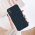 Space Moon Case For iPhone XR XS Max X 12 11 13 Pro MAX Cases Black Painted Phone Cover For iPhone 7 8 7Plus 8Plus 6S 6Plus Space Galaxy Phone Case for Woman Man Soft Shockproof Protective Case Cover Designed for iPhone