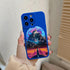 Space Moon Case For iPhone XR XS X 11 12 13 Pro Max Cases Blue Painted Phone Cover For iPhone 7 8 Plus SE Soft Silicon Case Mountains Nature Moon Slim Case Protective Soft Shockproof Case with Lens Protector