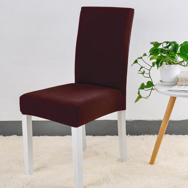 Spandex Chair Cover Stretch Elastic Dining Seat Cover for Banquet Wedding Restaurant Hotel Anti-dirty Removable housse de chaise Chair Covers for Dining Room Stretch Spandex Dining Chair Slipovers Parsons Chair Covers for Dining Room Kitchen