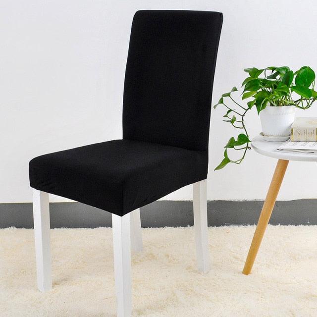 Spandex Chair Cover Stretch Elastic Dining Seat Cover for Banquet Wedding Restaurant Hotel Anti-dirty Removable housse de chaise Chair Covers for Dining Room Stretch Spandex Dining Chair Slipovers Parsons Chair Covers for Dining Room Kitchen