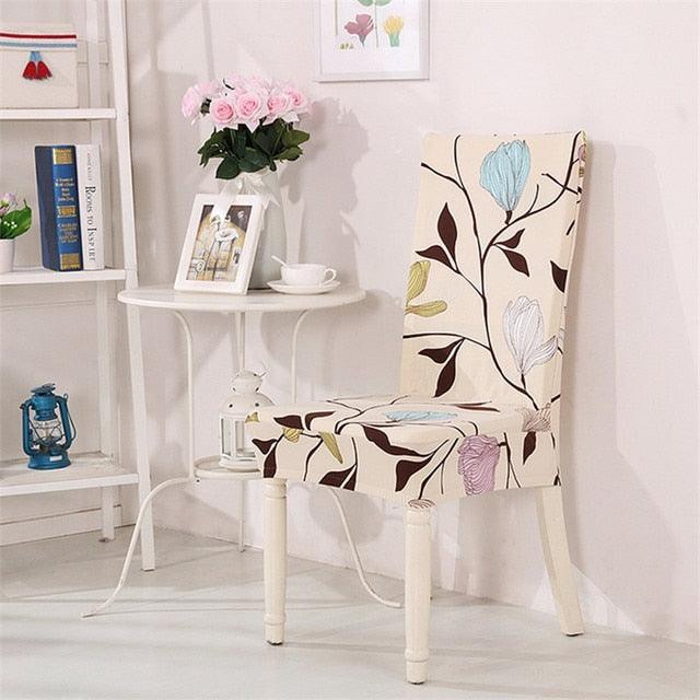 Spandex Dining Chair Cover With Back Elastic Universal Kitchen Living Room Stretch Slipcover Chair Covers Protector Seat Case  Chair Cover Seat Protector Super Fit Slipcover Stretch Removable Washable Soft Spandex Fabric for Home