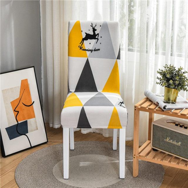 Spandex Seat Chair Cover Removable Slipcover Anti-Dirty Kitchen Cover For Banquet Wedding Dinner RestaurantStretch Spandex Dining Chair Slipcovers Removable Washable Dining Room Chair Protector Cover Seat Slipcover