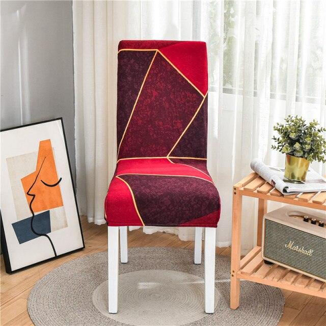 Spandex Seat Chair Cover Removable Slipcover Anti-Dirty Kitchen Cover For Banquet Wedding Dinner RestaurantStretch Spandex Dining Chair Slipcovers Removable Washable Dining Room Chair Protector Cover Seat Slipcover