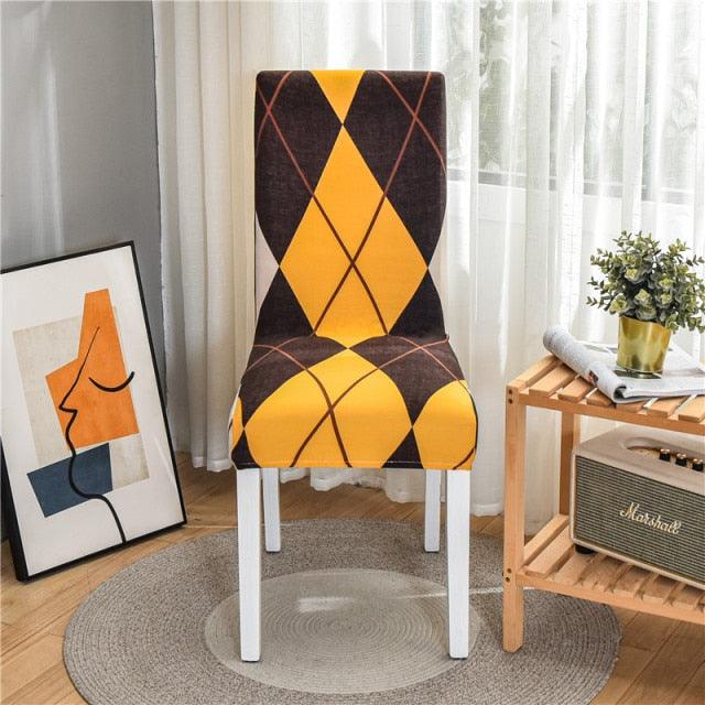 Spandex Seat Chair Cover Removable Slipcover Anti-Dirty Kitchen Cover For Banquet Wedding Dinner RestaurantStretch Spandex Dining Chair Slipcovers Removable Washable Dining Room Chair Protector Cover Seat Slipcover