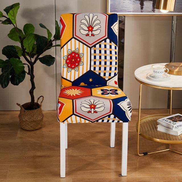 Spandex Seat Chair Cover Removable Slipcover Anti-Dirty Kitchen Cover For Banquet Wedding Dinner RestaurantStretch Spandex Dining Chair Slipcovers Removable Washable Dining Room Chair Protector Cover Seat Slipcover