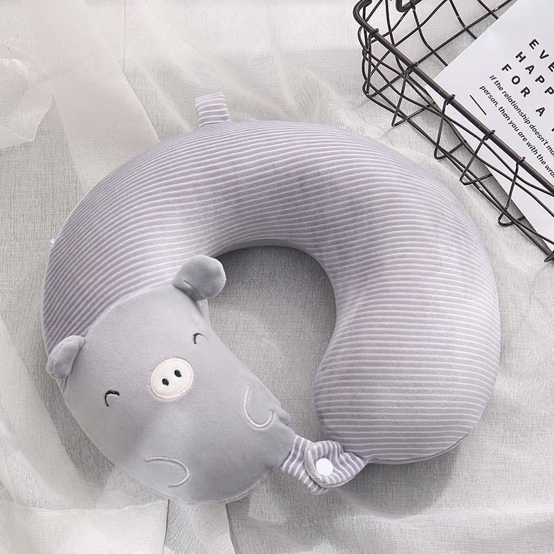 Special U-shaped Animal Shape Neck Pillow Rest Plush Pillow Travel Pillow Cartoon Animal Car Headrest Dolls Airplane Pillow Travel Pillow Cartoon U Shape Travel Pillow Car Neck Support Rest Cushion For Airplane Bus Train Home Office Soft Plush