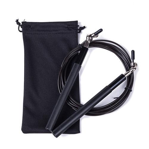 Speed Jump Rope Metal Handle Adjustable Skipping Rope Tangle-Free Speed Jump Rope Adjustable Jumping Rope With Ball Bearings And Nylon Bag For Boxing Fitness Skip Workout Training