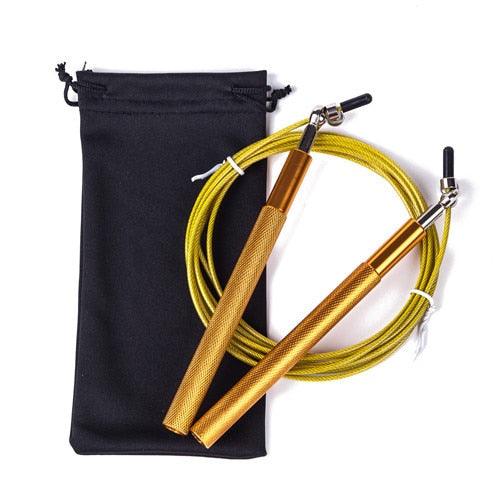 Speed Jump Rope Metal Handle Adjustable Skipping Rope Tangle-Free Speed Jump Rope Adjustable Jumping Rope With Ball Bearings And Nylon Bag For Boxing Fitness Skip Workout Training