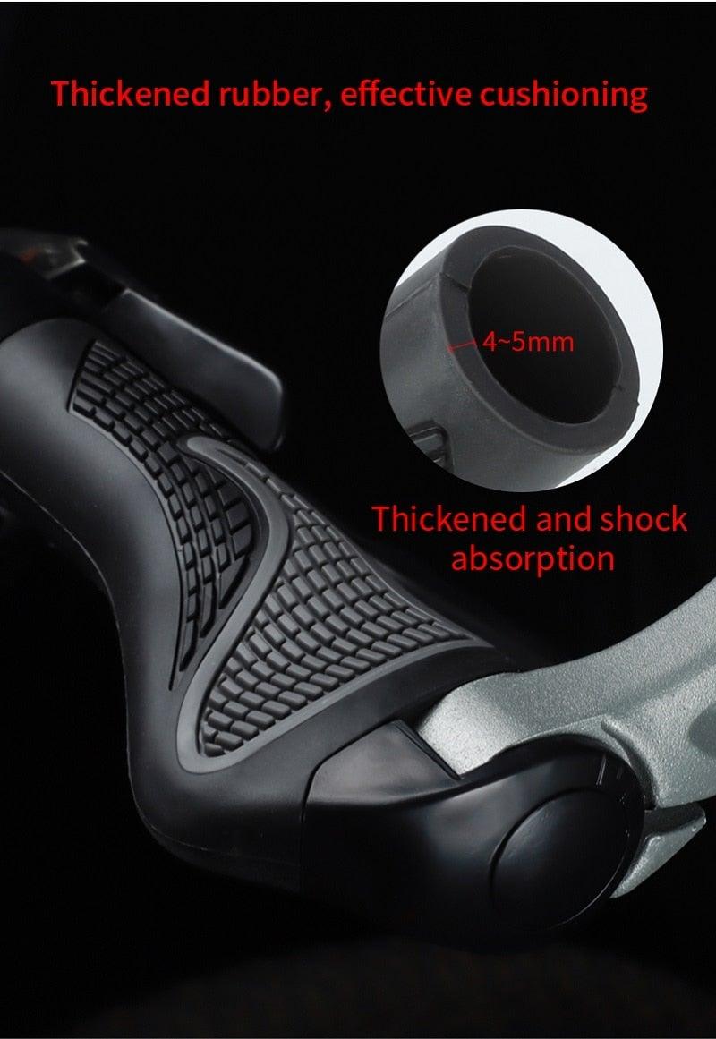 Sponge Bicycle Grips Handle Anti-Skid 3D Silicone Grip Cycling Handlebar Ultralight Bike Grips Foam Single Lock On Bicycle Handle Bar Soft Comfortable Non-Slip Bike Handle Grips For Mountain Beach Cruiser Scooter