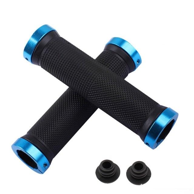 Sponge Bicycle Grips Handle Anti-Skid 3D Silicone Grip Cycling Handlebar Ultralight Bike Grips Foam Single Lock On Bicycle Handle Bar Soft Comfortable Non-Slip Bike Handle Grips For Mountain Beach Cruiser Scooter