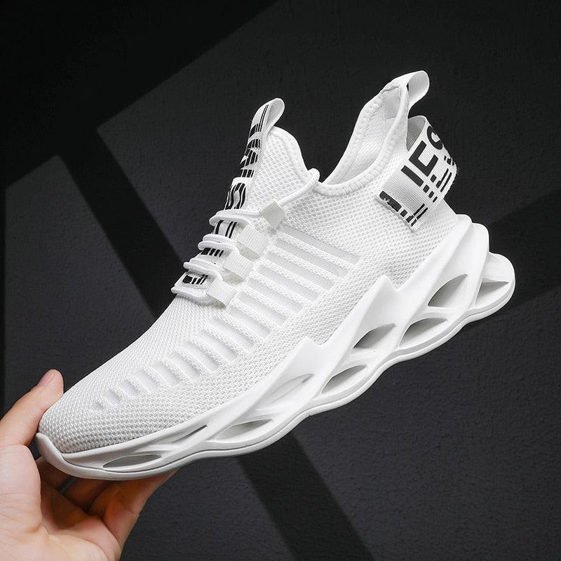 Sport New Mens Sneakers Breathable Running Shoes Outdoor Running Tennis Blade Sneakers Sport Fashion Comfortable Casual Couples Gym Mens Casual Walking Sneakers